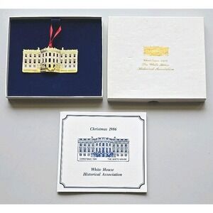 1986 The White House Historical Association Christmas‎ Ornament NEW U183